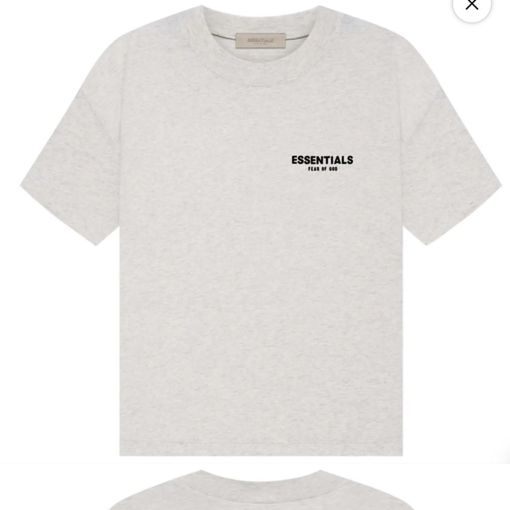 Fear of God ESSENTIALS Oatmeal T-Shirt in size small